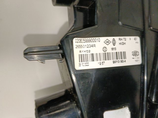 Ліхтар задній правий, внутрішній 265501234R Renault (RVI)