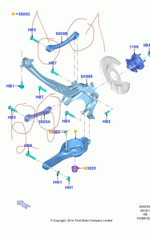  EJ7Z5500C Ford