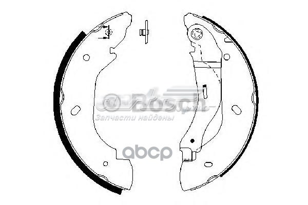 Купити 986487660 Bosch Колодки гальмові задні, барабанні