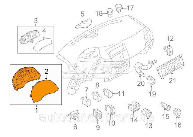 Приладова дошка-щиток приладів 248103NA0A Nissan