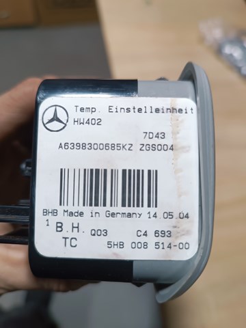 A6398300685 Mercedes Механізм управління кондиціонером