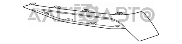 Обід (окантовка) фари противотуманної, правої FPS FP1447922 ціна, від 31.17 USD