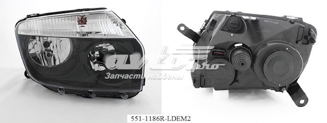 Основна фара - вставка Depo/Loro/Abakus 5511186RLDEM2 ціна, від 68.66 USD