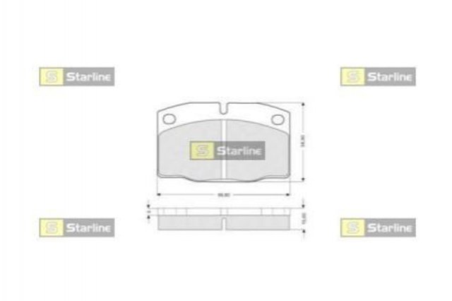 Гальмівні колодки Starline BDS021 ціна, від 9.59 USD