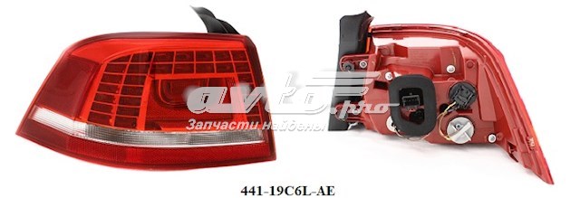 Задня ліва зовнішня фара Depo/Loro/Abakus 44119C6LAE ціна, від 85.07 USD