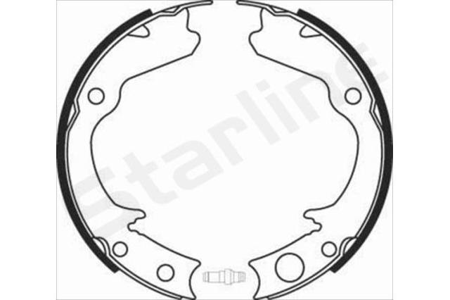 Колодки ручника / стоянкового гальма Starline BC08360 ціна, від 20.25 USD