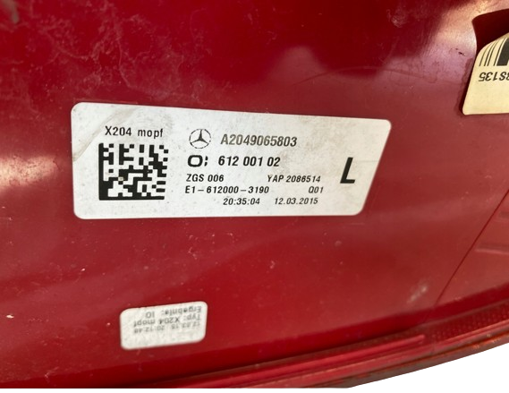 Ліхтар задній лівий Autotechteile 1308293