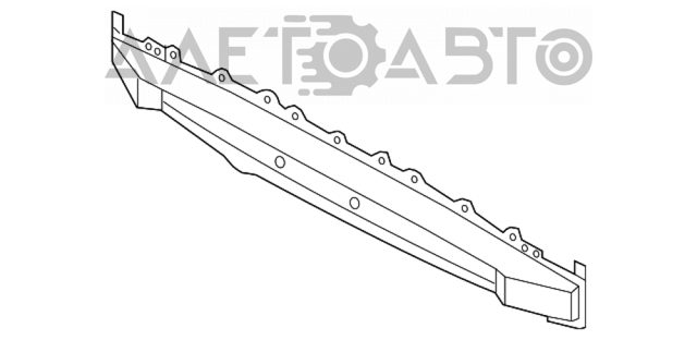 Підсилювач заднього бампера 866312V100 Hyundai/Kia