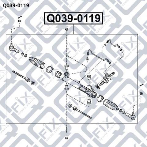 Купити Q0390119 Q-fix Рульова рейка