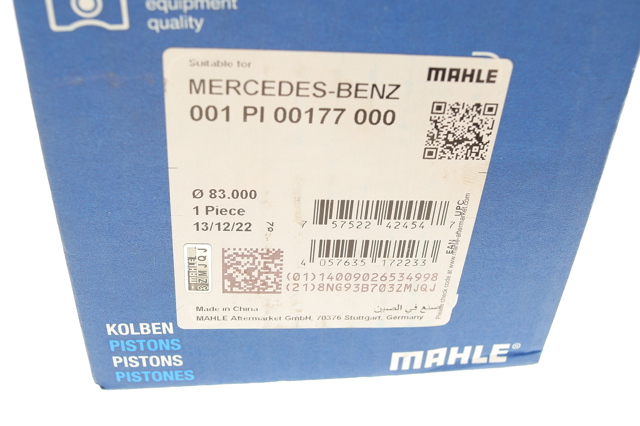 001PI00177000 Mahle Original Поршня на 1 циліндр, STD