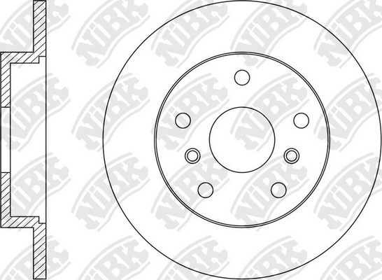Диск гальмівний задній RN1570 Nibk