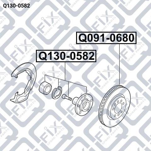 Q1300582 Q-fix Маточина (передня)