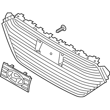 Решітка радіатора 86350G2110 Hyundai/Kia