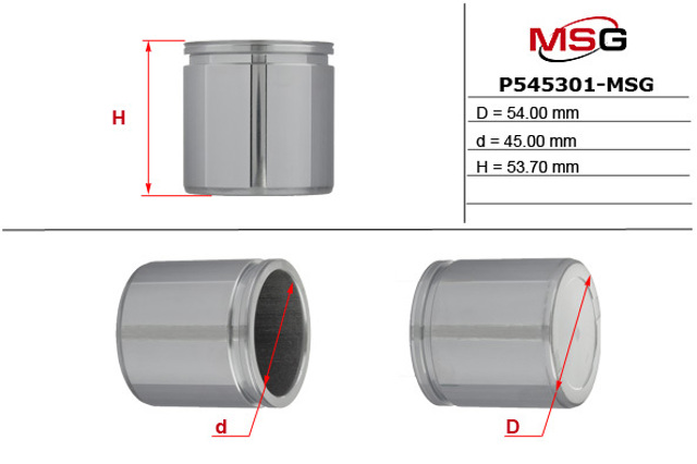 Поршень супорту гальмівного, переднього P545301MSG MSG