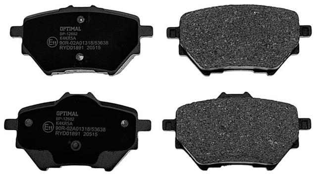 BP12682 Optimal Колодки гальмівні задні, дискові