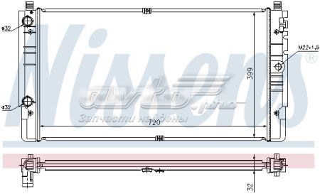 Радіатор NIS65238A Nissens