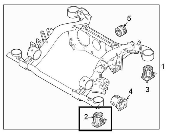 Сайлентблок передній балки/підрамника на Volkswagen ID3 (E11)