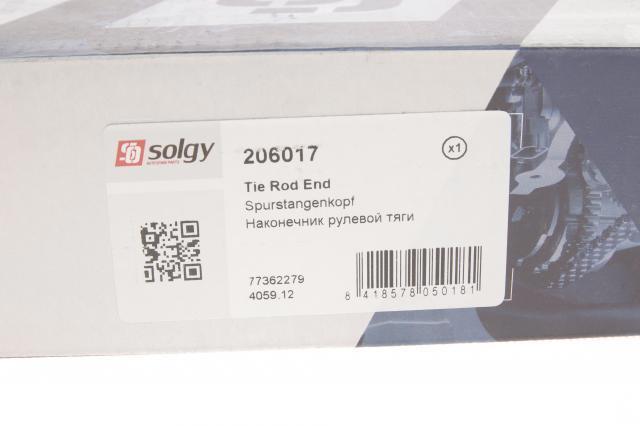 206017 Solgy Накінечник поперечної рульової тяги