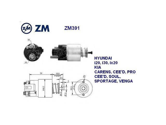 Ремкомплект втягуюче реле стартера Cargo 231860 ціна, від 7.76 USD
