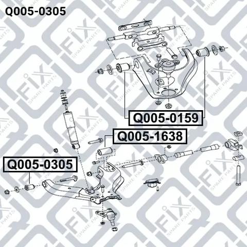 С/блок нижнього важеля Q-fix Q0050305