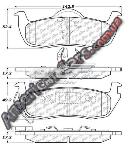 10210870 Centric Parts Колодки гальмівні задні, дискові