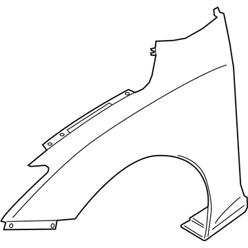 Крило переднє праве Hyundai/Kia 66321J3000 ціна, від 203.66 USD