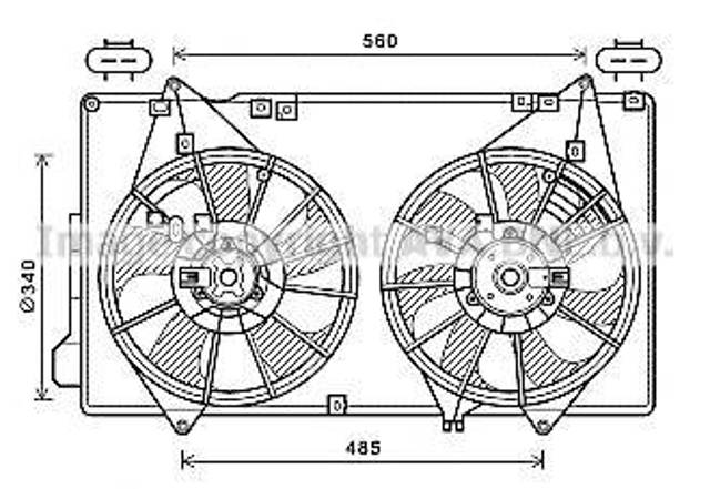 PE0115210 Mazda Облицювання рамки радіатора