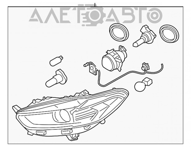 Купити FP2820R2E Depo/Loro/Abakus Фара правая