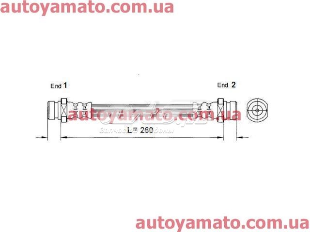 Шланг гальмівний задній K&K FT0429 ціна, від 7.27 USD