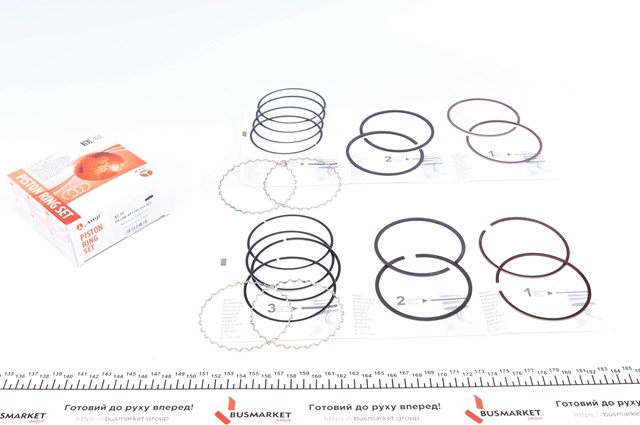 PRCHE491590050SET AMP/Paradowscy Комплект поршневих кілець на двигун, 2-й ремонт (+0,50)