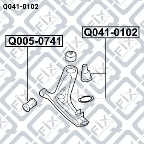 Кульова опора, нижня Q0410102 Q-fix