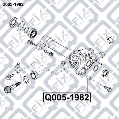 Купити Q0051982 Q-fix Сайлентблок (подушка) редуктора переднього моста, передній