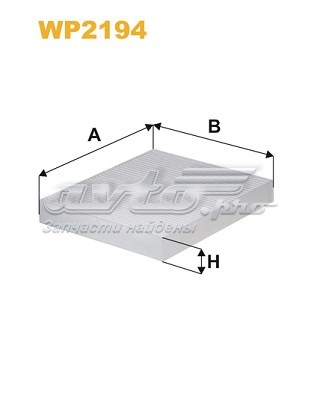 фільтр салону WP2194 фільтр салону WP2194
