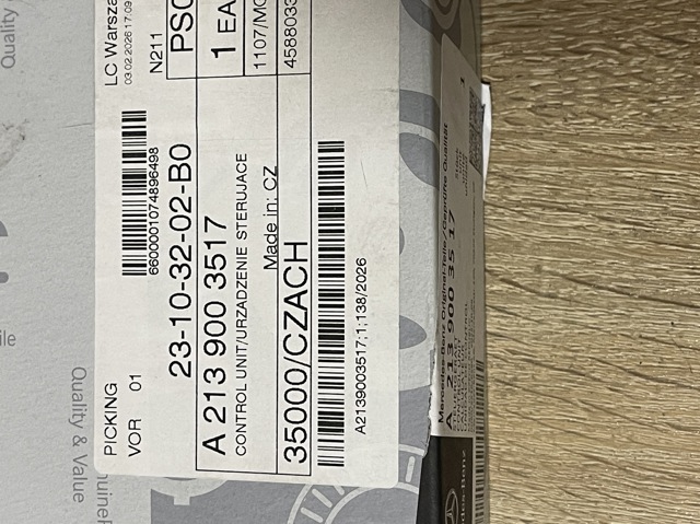  Mercedes A2139003517 ціна, від 60.81 USD