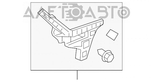 Кронштейн бампера заднього, правий FPS FP3245952 ціна, від 5.54 USD