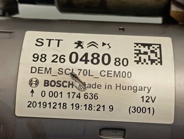 Стартер Peugeot/Citroen 9826048080 ціна, від 169.08 USD