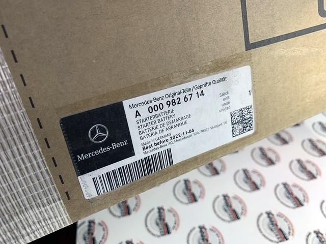 Батарея акумуляторна Mercedes A0009826714 ціна, від 1208.40 USD