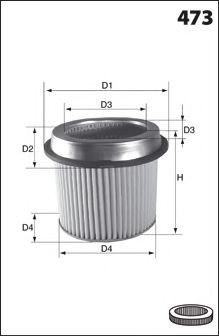 Купити AF0211 Alpha Filter Автомобільний фільтр повітря
