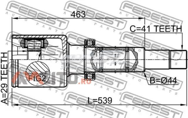 Внутренний шрус FEBEST 2111TT9DRH