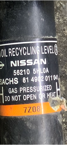 562105HL0A Nissan/Infiniti Амортизатори задні