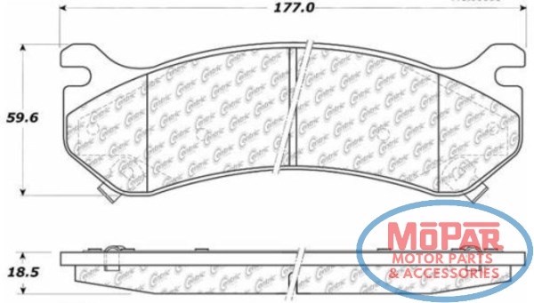 Колодки гальмові задні, дискові 10207850 Centric Parts