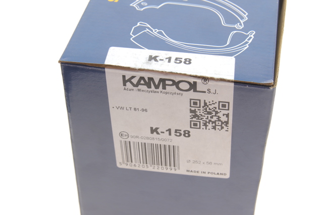 Колодки гальмові задні, барабанні K158 Kampol