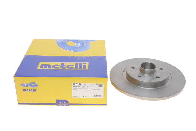 Диск гальмівний задній Metelli 231196