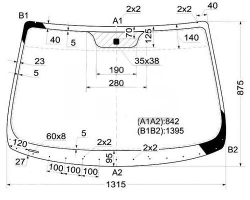 Скло лобове 6011AGNV Pilkington