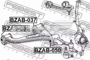 Сайлентблок нижнего переднего рычага  FEBEST BZAB050