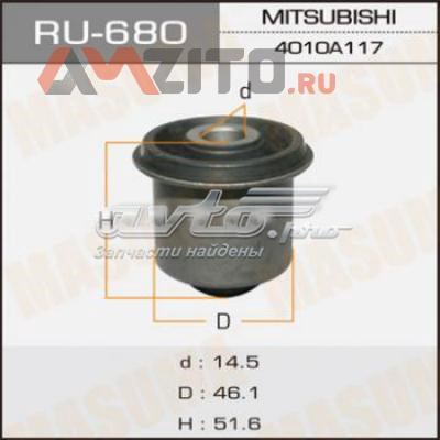 Сайлентблок переднього верхнього важеля Masuma RU680