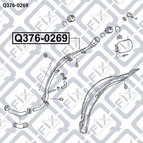 Патрубок бака, до заливної горловини Q-fix Q3760269