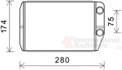 17006410 VAN Wezel радіатор пічки (обігрівача)