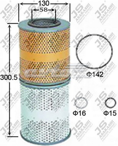 Фільтр масляний OE359SET JS Asakashi