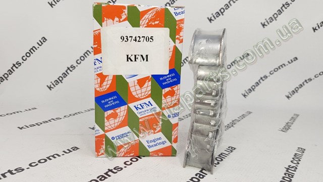 Вкладиші колінвала, корінні, комплект, стандарт (STD) 93742705 KFM